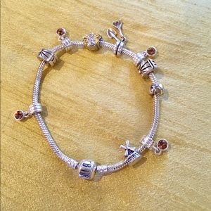 Carlo Biagi .925 silver charm bracelet